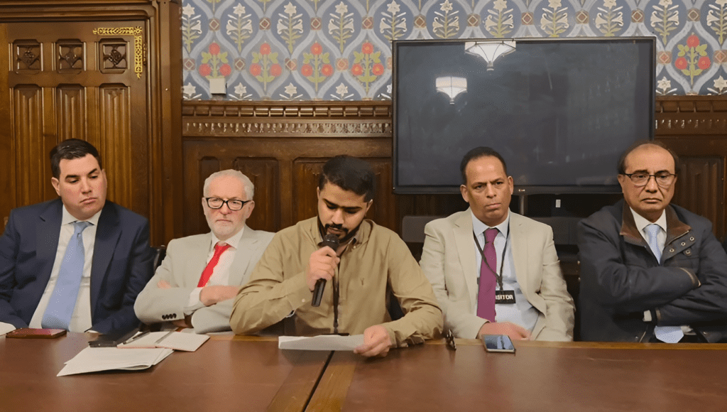 نمائندہ بی این ایم کا برطانوی اراکین پارلیمان کے سامنے مسئلہ بلوچستان پر خطاب ، پاکستان پر پابندی لگانے کا مطالبہ
