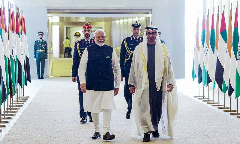 ہندوستان اور متحدہ عرب امارات نے ٹرانزٹ براعظمی تجارتی راہداری کے معاہدے پر  دستخط کردیئے۔