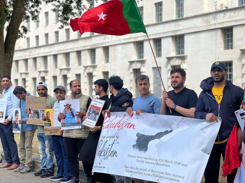 پارٹی رہنماء ڈاکٹر دین محمد بلوچ کی جبری گمشدگی کے سولہ سال — بی این ایم کا لندن میں احتجاج