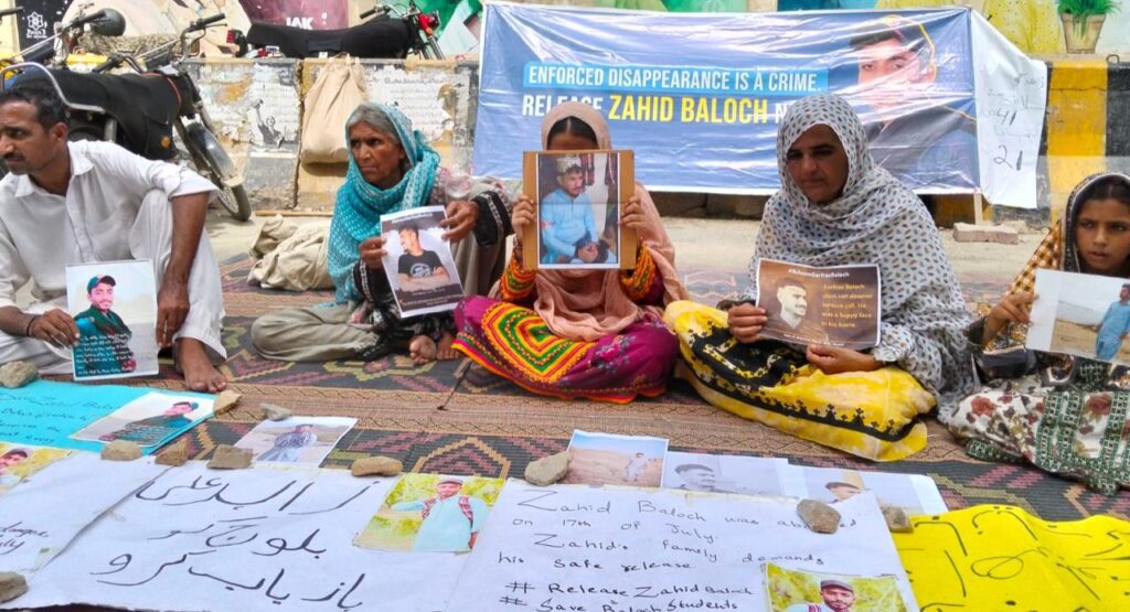 کراچی میں لاپتہ افراد کے لواحقین کا احتجاج 23ویں روز بھی جاری