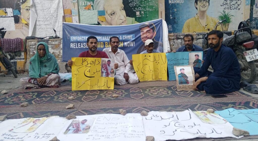 کراچی میں بلوچ لاپتہ افراد کے لواحقین کا احتجاجی کیمپ 40ویں روز میں داخل