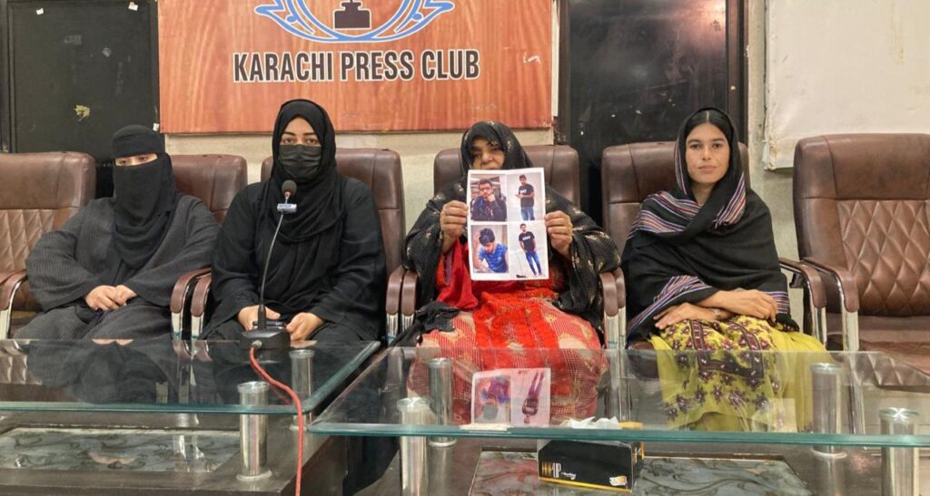 کراچی: جبری گمشدگی کے بعد ماورائے عدالت قتل حمدان بلوچ کیس پر لواحقین کی پریس کانفرنس