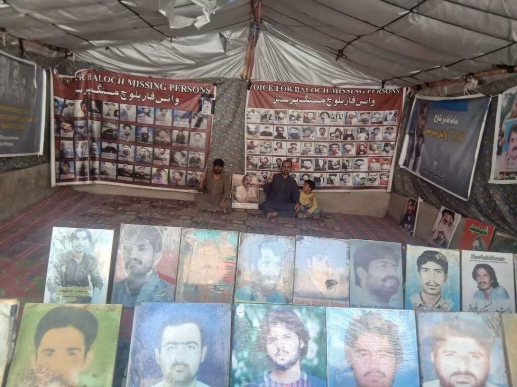وی بی ایم پی کا احتجاجی کیمپ 6229ویں روز بھی جاری، میر تاج محمد سرپرہ کی اہلیہ کا نصراللہ بلوچ سے رابطہ